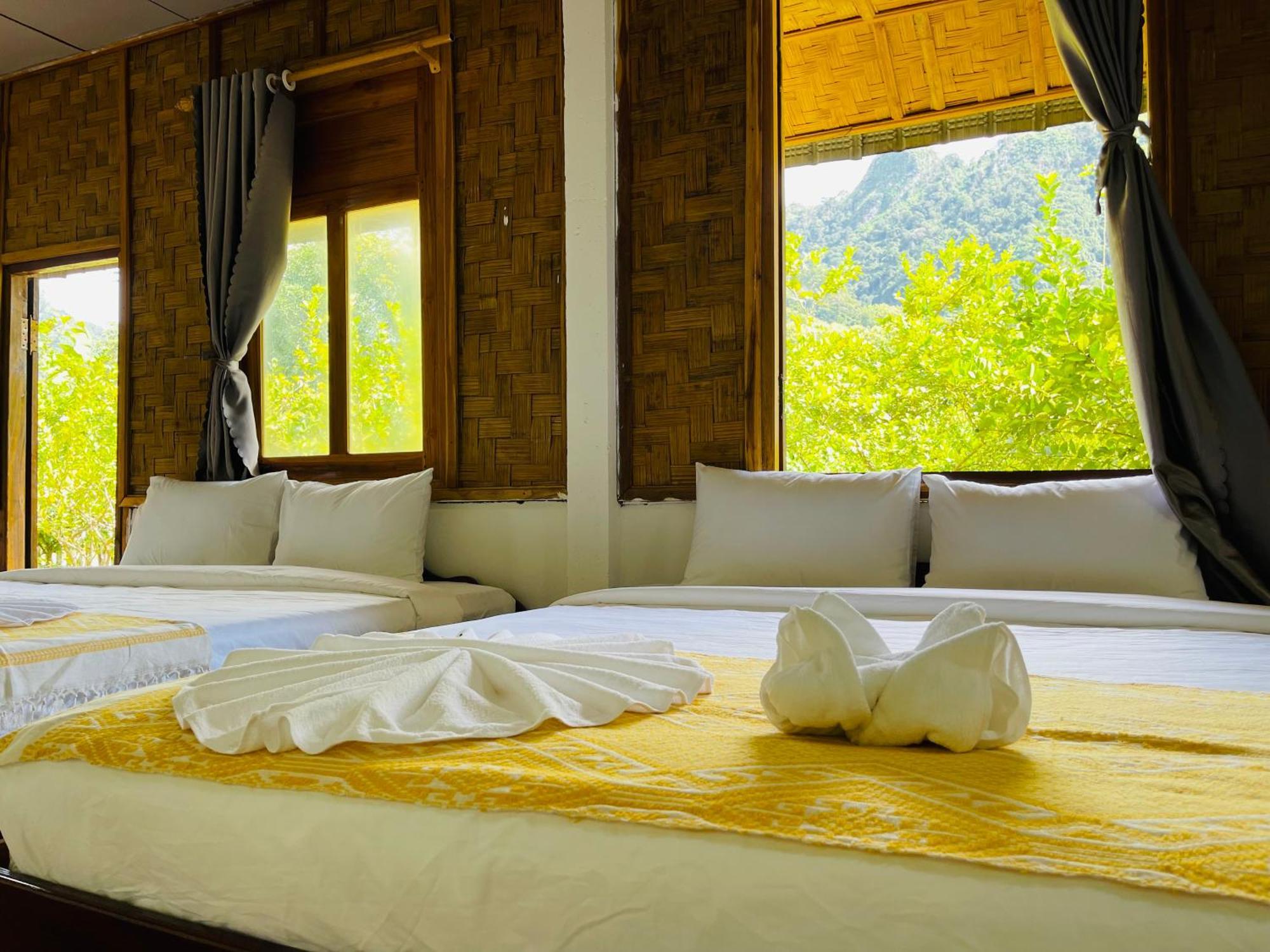 مبيت وإفطار Nong Khiaw Ing Ing Mountain View المظهر الخارجي الصورة